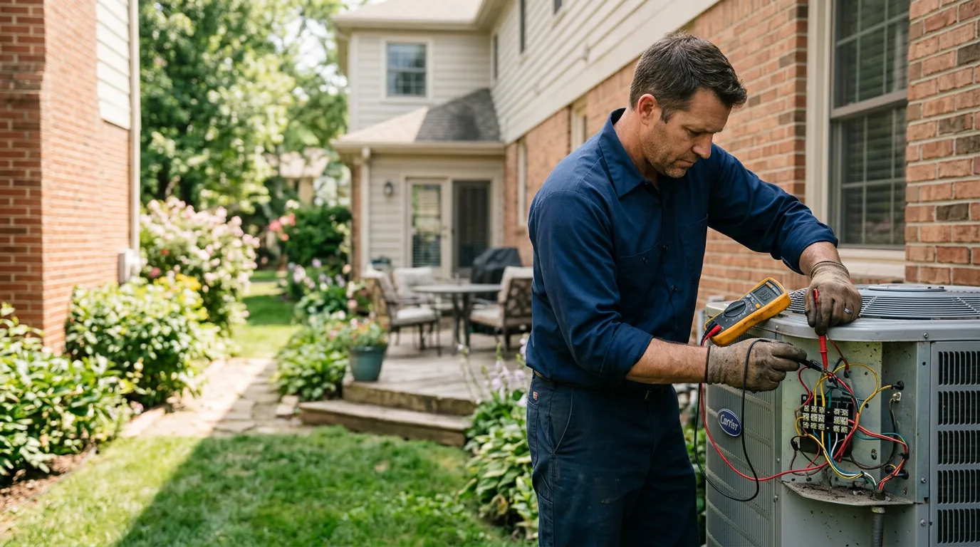 HVAC technician working near Dumont, IA